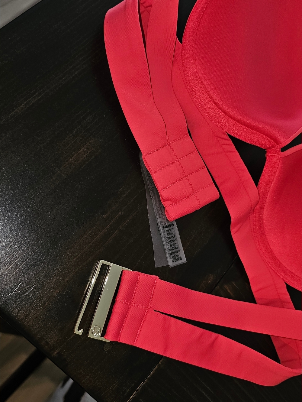 Victoria Secret Archives Banded Push Up Bikini Top Size 34B Island Pink / Poppy - Picture 4 of 5